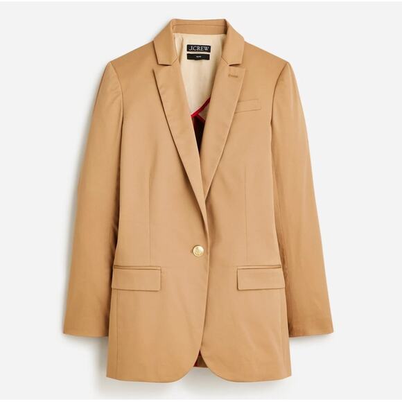 J.Crew Alfie Single Breasted Tan Blazer in Chino - Picture 2 of 13